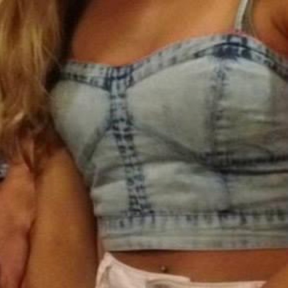 American Eagle denim-ish style crop top - Picture 5 of 5